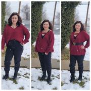 Closet Candy Boutique CBRAND Cozy On Up Sweater - Wine Review