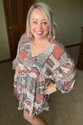 Closet Candy Boutique Out West Long Sleeve Dress - Multi Review