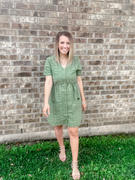 Closet Candy Boutique CBRAND See You Again Button Dress - Olive Review