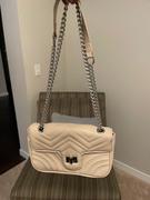 Closet Candy Boutique Harmony Stitched Crossbody Purse - Ivory Review