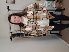 Closet Candy Boutique Stop and Stare Plaid Shacket - Brown Review
