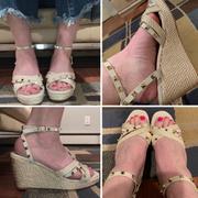 Closet Candy Boutique Solana Studded Wedges - Beige Review