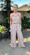 Closet Candy Boutique At First Blush Wide Leg Pants - Rose Review