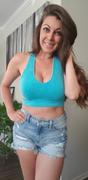 Closet Candy Boutique Shine Bright Mineral Wash Crop Top - Ice Blue Review