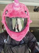 Moto Loot Motorcycle Helmet Cover - Pink Narwhal Review