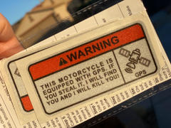 Moto Loot Motorcycle Sticker - GPS warning (2 pack) Review