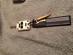 Moto Loot ParoDoXz - Thin Blue and Green Line US Flag Keychain Review
