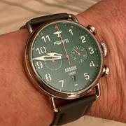 Ferro & Company Watches FERRO & CO AIRBORNE VINTAGE STYLE PILOT WATCH CHRONOGRAPH GREEN Review