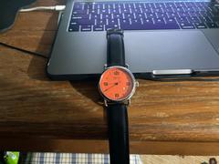 Ferro & Company Watches Ferro & Co. Distinct 2  Vintage Style Race One Hand Watch Orange Review