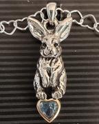 Esquivel And Fees Rabbit Pendant Jewelry Silver And 14k Gold Handmade Rabbit Pendant RA11X-TNSP Review