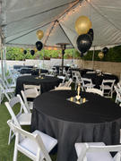 tableclothsfactory.com 108 Black Polyester Round Tablecloth Review