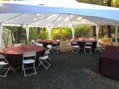 tableclothsfactory.com 108 Burgundy Polyester Round Tablecloth Review
