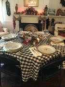 tableclothsfactory.com Buffalo Plaid Tablecloth | 108 Round | White/Black | Checkered Gingham Polyester Tablecloth Review