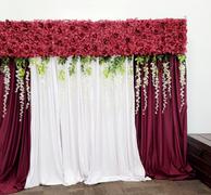 tableclothsfactory.com 2 Pack | Burgundy Fire Retardant Polyester Curtain Panel Backdrops With Rod Pockets - 5ftx10ft Review