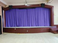 tableclothsfactory.com 2 Pack | Purple Fire Retardant Polyester Curtain Panel Backdrops With Rod Pockets - 5ftx10ft Review