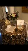 tableclothsfactory.com 120 Big Payette Gold Sequin Round Tablecloth Premium Collection Review