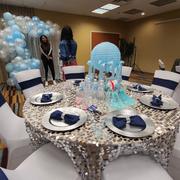 tableclothsfactory.com 120 Big Payette Silver Sequin Round Tablecloth Premium Collection Review
