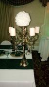 tableclothsfactory.com 27 Gold Metal 5 Arm Candelabra Votive Candle Holder With Hanging Crystal Drops Review