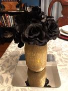 tableclothsfactory.com 14 Black Velvet Roses Artificial Flower Bouquet Review