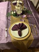 tableclothsfactory.com 5 Pack | Eggplant Seamless Cloth Dinner Napkins, Wrinkle Resistant Linen | 17x17 Review