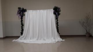 tableclothsfactory.com 20FT x 10FT | White Double Layer Polyester Chiffon Backdrop With Rod Pockets Review