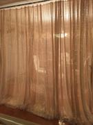 tableclothsfactory.com 20FT Premium Champagne Sequin Backdrop Double Layered With Chiffon CurtainFor Party Event Wedding Decoration Review
