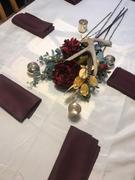 tableclothsfactory.com 5 Pack | Burgundy Seamless Cloth Dinner Napkins, Reusable Linen | 20x20 Review