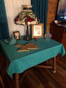 tableclothsfactory.com 54 Turquoise Square Polyester Tablecloth Review