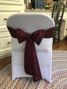 tableclothsfactory.com 5 Pack | Burgundy Polyester Chair Sashes | 6 x 108 Review
