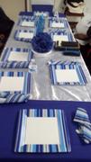 tableclothsfactory.com 5 Pack | Royal Blue Polyester Chair Sashes | 6 x 108 Review