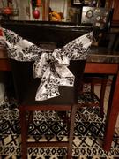 tableclothsfactory.com 5 Pack | | 6x108 Black Taffeta Flocking Chair Tie Bow Sash Review