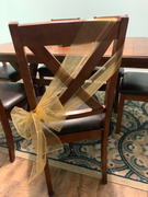 tableclothsfactory.com 5 Pack | Gold Sheer Organza Chair Sashes Review