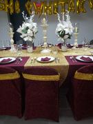 tableclothsfactory.com 5 Pack | Gold Metallic Shiny Glittered Spandex Chair Sashes Review