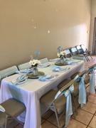tableclothsfactory.com 5 Pack | Light Blue Satin Chair Sashes | 6x106 Review