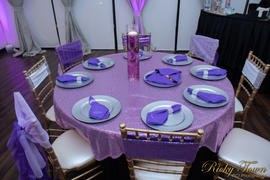 tableclothsfactory.com 5 pack | 6x15 Purple Sequin Spandex Chair Sash Review