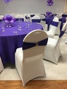 tableclothsfactory.com 5 pack | 5x12 Purple Spandex Stretch Chair Sash Review