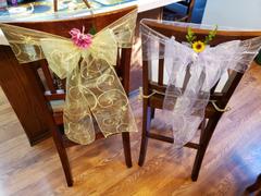 tableclothsfactory.com 5 PCS | 7x108 Yellow Embroidered Chair Sashes Review