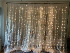 tableclothsfactory.com 18FT x 9FT | 600 Sequential White LED Lights With White Organza BIG Photography Curtain Backdrop Review