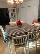 tableclothsfactory.com Buffalo Plaid Tablecloth | 70x70 Square | White/Black | Checkered Gingham Polyester Tablecloth Review
