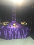tableclothsfactory.com 72x120 PURPLE Polyester Rectangular Tablecloth Review