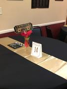 tableclothsfactory.com 90 Gold Square Polyester Table Overlay Review
