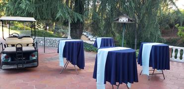 tableclothsfactory.com 90 Navy Blue Polyester Round Tablecloth, Reusable Linen Tablecloth Review