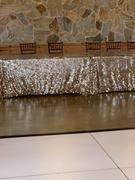 tableclothsfactory.com 90x132 Champagne Big Payette Sequin Rectangle Tablecloth Premium Review