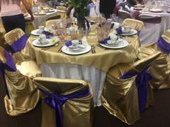 tableclothsfactory.com Champagne Universal Satin Chair Covers Review
