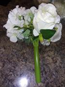 tableclothsfactory.com 2 Pack | Cream Rose & Hydrangea Artificial Silk Flowers Bouquet Review