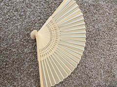 tableclothsfactory.com Ivory Asian Silk Folding Fans Review