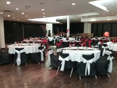 tableclothsfactory.com Black Polyester Square Top Banquet Chair Covers Review