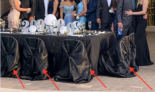 tableclothsfactory.com Black Universal Satin Chair Covers Review