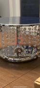 tableclothsfactory.com 8 Tall Silver Cake Stand | Cupcake Stand With 36 Acrylic Crystal Chains Review