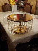 tableclothsfactory.com 8 Tall Gold Cake Stand | Cupcake Stand With 36 Acrylic Crystal Chains Review